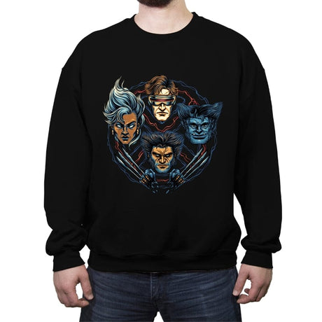 Mutant and Proud - Crew Neck Sweatshirt Crew Neck Sweatshirt RIPT Apparel Small / Black