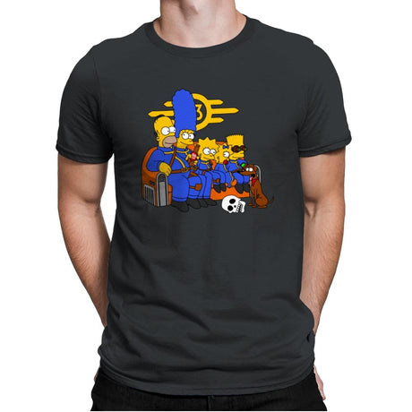 Nuclear Family  - Mens Premium T-Shirts RIPT Apparel Small / Heavy Metal
