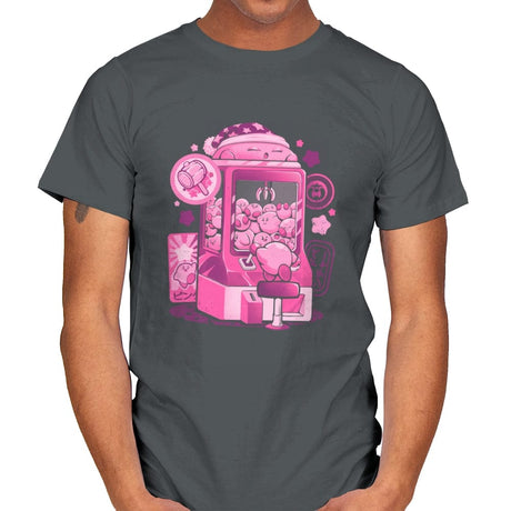 Pink Claw Machine - Mens T-Shirts RIPT Apparel Small / Charcoal