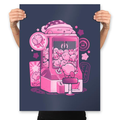 Pink Claw Machine - Prints Posters RIPT Apparel 18x24 / Navy