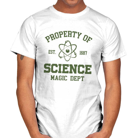 Property of Science - Mens T-Shirts RIPT Apparel Small / White