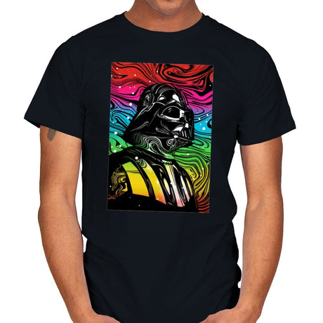 Psychedelic Side of the Force - Mens T-Shirts RIPT Apparel Small / Black