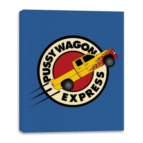 Pussy Wagon Express - Canvas Wraps Canvas Wraps RIPT Apparel 16x20 / Royal