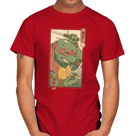 Red Kame Ninja - Mens T-Shirts RIPT Apparel Small / Red