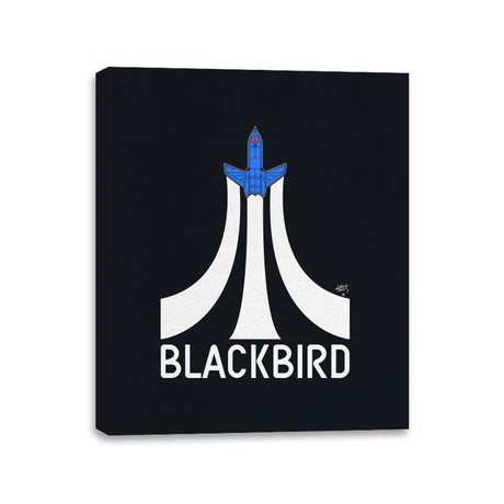 Retro Blackbird - Canvas Wraps Canvas Wraps RIPT Apparel 11x14 / Black