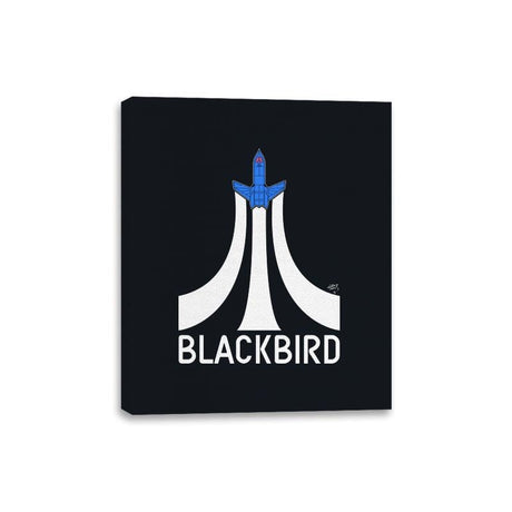 Retro Blackbird - Canvas Wraps Canvas Wraps RIPT Apparel 8x10 / Black