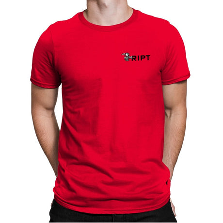 RIPT Reaper Chest Logo - Mens Premium T-Shirts RIPT Apparel Small / Red