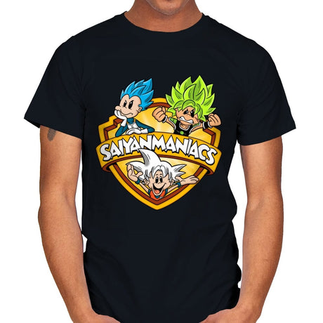 Saiyanmaniacs - Mens T-Shirts RIPT Apparel Small / Black