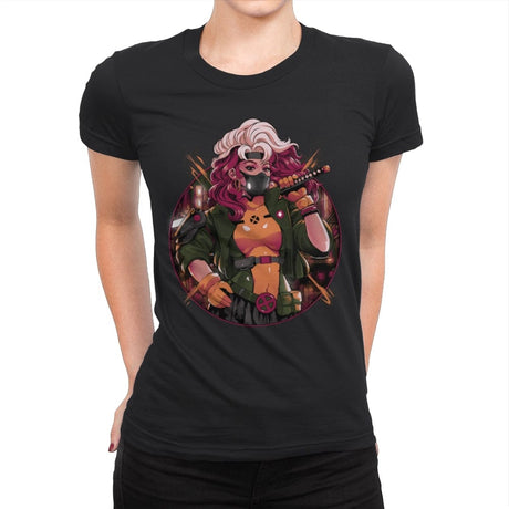 Samurai Mutant  - Womens Premium T-Shirts RIPT Apparel Small / Black