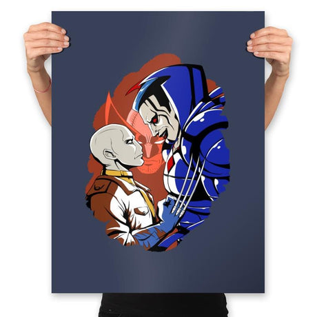 Sinister Fighter Alpha 2 - Prints Posters RIPT Apparel 18x24 / Navy