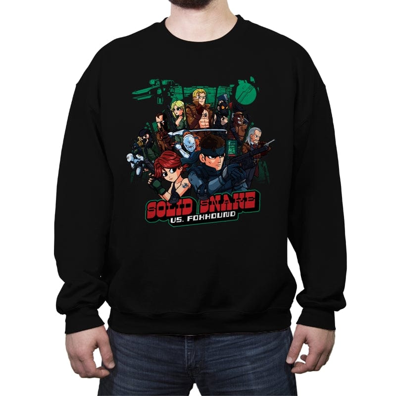 Solid Snake Vs Foxhound - Crew Neck Sweatshirt