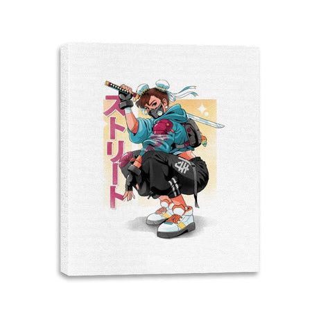 Street Samurai - Canvas Wraps Canvas Wraps RIPT Apparel 11x14 / White