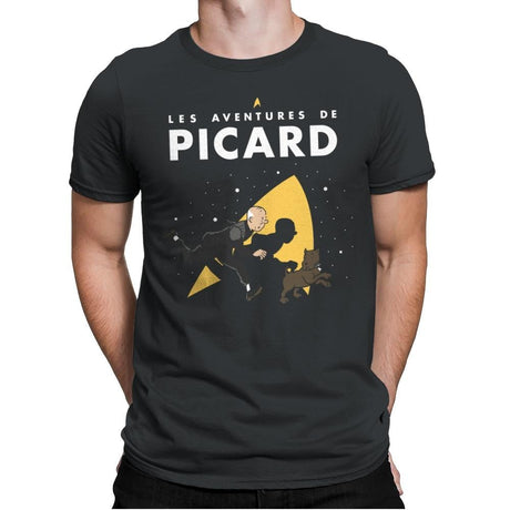 The Adventures of Picard - Mens Premium T-Shirts RIPT Apparel Small / Heavy Metal