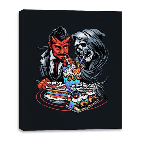 The Devil's Treat - Canvas Wraps Canvas Wraps RIPT Apparel 16x20 / Black