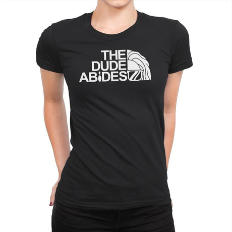 The Dude Face - Womens Premium T-Shirts RIPT Apparel Small / Black