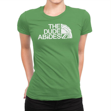 The Dude Face - Womens Premium T-Shirts RIPT Apparel Small / Kelly