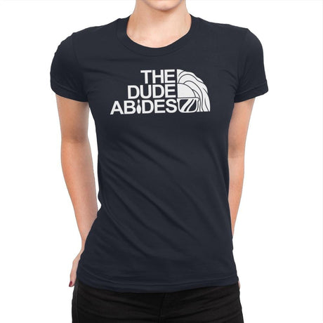 The Dude Face - Womens Premium T-Shirts RIPT Apparel Small / Midnight Navy
