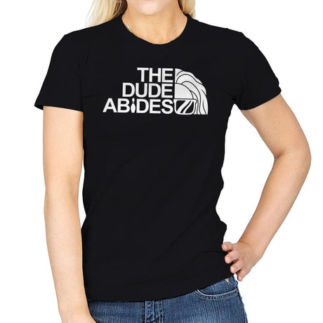 The Dude Face - Womens T-Shirts RIPT Apparel Small / Black
