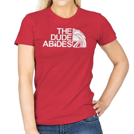 The Dude Face - Womens T-Shirts RIPT Apparel Small / Red