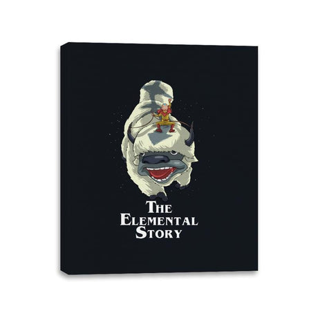 The Elemental Story  - Canvas Wraps Canvas Wraps RIPT Apparel 11x14 / Black