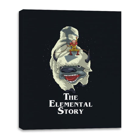 The Elemental Story  - Canvas Wraps Canvas Wraps RIPT Apparel 16x20 / Black