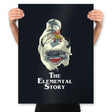 The Elemental Story  - Prints Posters RIPT Apparel 18x24 / Black
