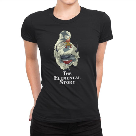 The Elemental Story  - Womens Premium T-Shirts RIPT Apparel Small / Black