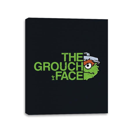 The Grouch Face - Canvas Wraps Canvas Wraps RIPT Apparel 11x14 / Black