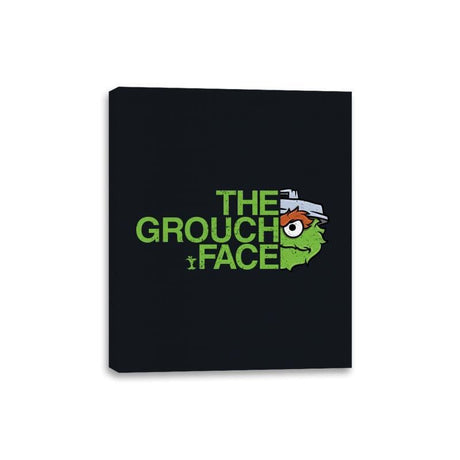 The Grouch Face - Canvas Wraps Canvas Wraps RIPT Apparel 8x10 / Black