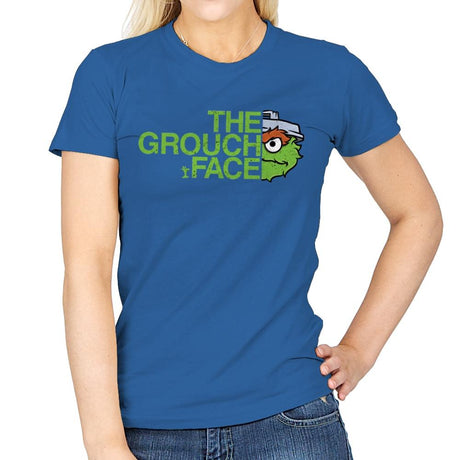 The Grouch Face - Womens T-Shirts RIPT Apparel Small / Royal
