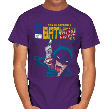 The Incredible Bat - Anytime - Mens T-Shirts RIPT Apparel Small / Purple