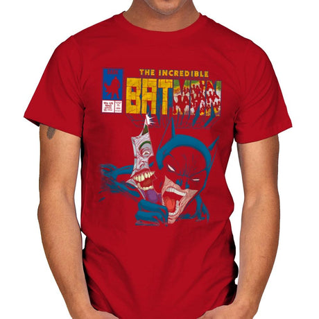 The Incredible Bat - Anytime - Mens T-Shirts RIPT Apparel Small / Red