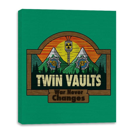 Twin Vaults - Canvas Wraps Canvas Wraps RIPT Apparel 16x20 / Kelly