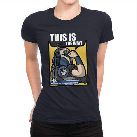 We Can Do It This Way - Womens Premium T-Shirts RIPT Apparel Small / Midnight Navy
