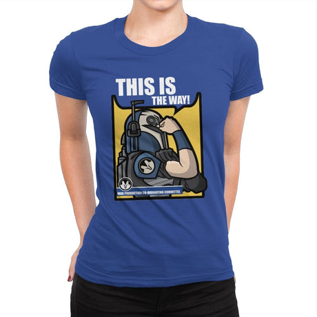 We Can Do It This Way - Womens Premium T-Shirts RIPT Apparel Small / Royal