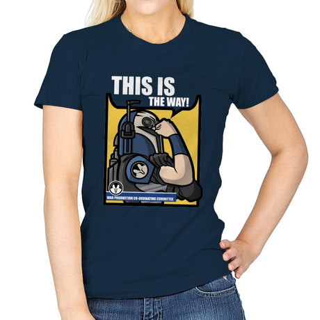 We Can Do It This Way - Womens T-Shirts RIPT Apparel Small / Navy