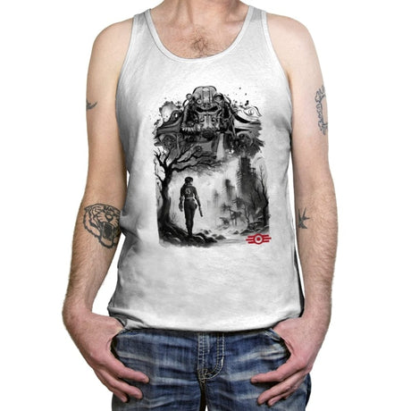 Welcome to the Wasteland - Tanktop Tanktop RIPT Apparel X-Small / White