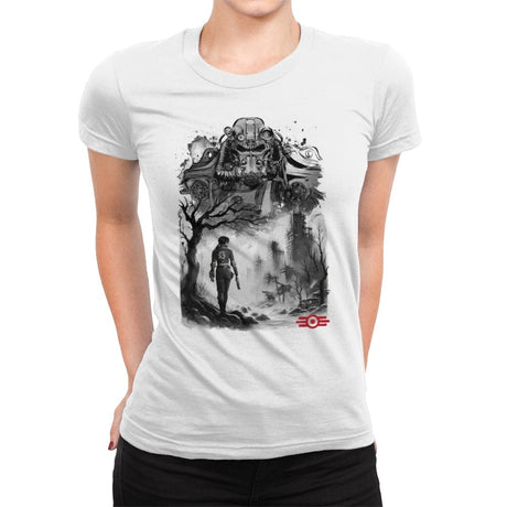 Welcome to the Wasteland - Womens Premium T-Shirts RIPT Apparel Small / White