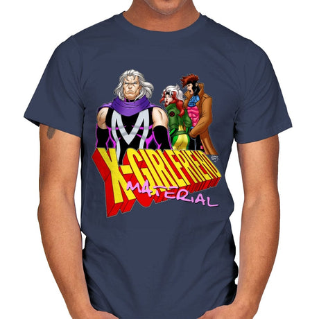 X Girlfriend Material - Mens T-Shirts RIPT Apparel Small / Navy