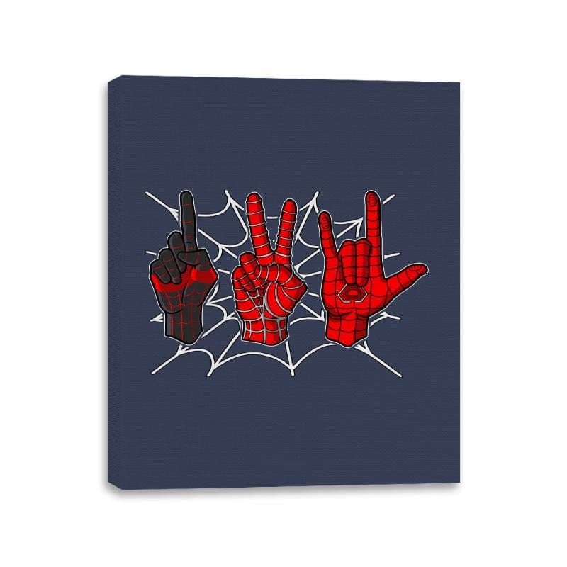 1,2,3 Spiders - Canvas Wraps Canvas Wraps RIPT Apparel 11x14 / Navy