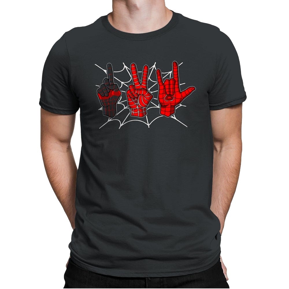 1,2,3 Spiders - Mens Premium T-Shirts RIPT Apparel Small / Heavy Metal