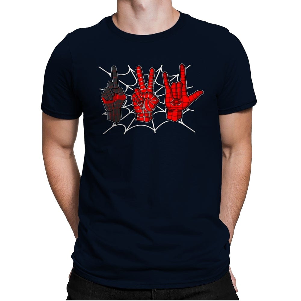 1,2,3 Spiders - Mens Premium T-Shirts RIPT Apparel Small / Midnight Navy