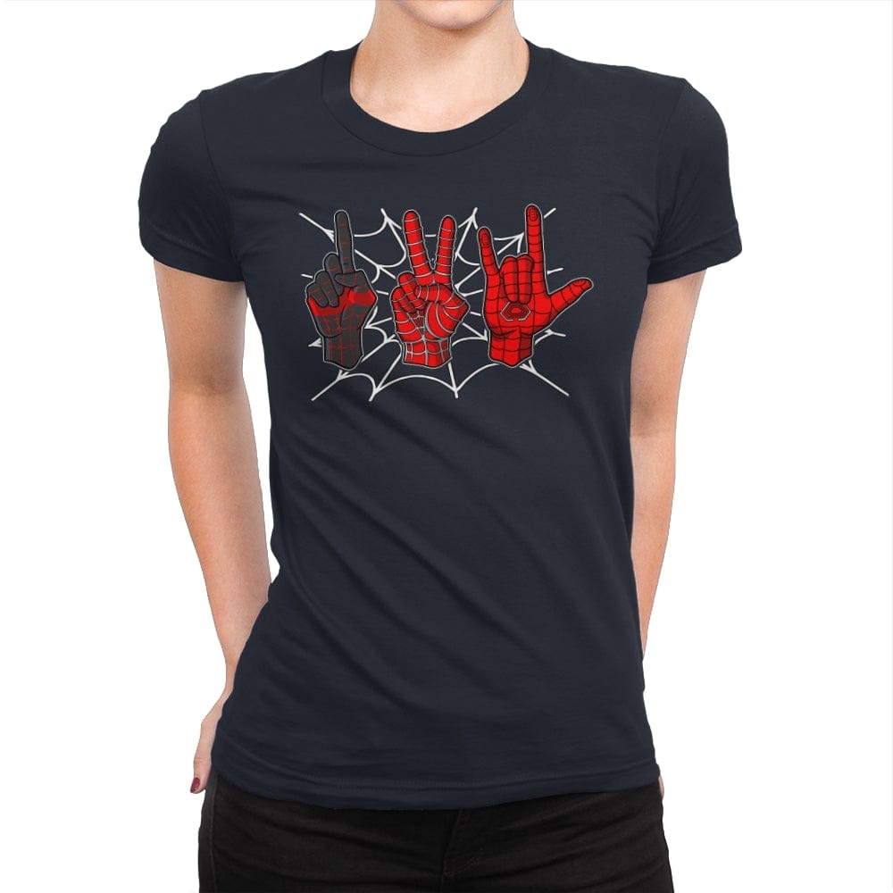 1,2,3 Spiders - Womens Premium T-Shirts RIPT Apparel Small / Midnight Navy