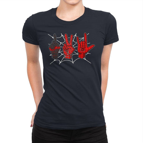 1,2,3 Spiders - Womens Premium T-Shirts RIPT Apparel Small / Midnight Navy