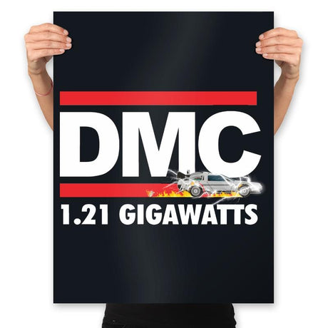 1.21 Gigawatts - Prints Posters RIPT Apparel 18x24 / Black