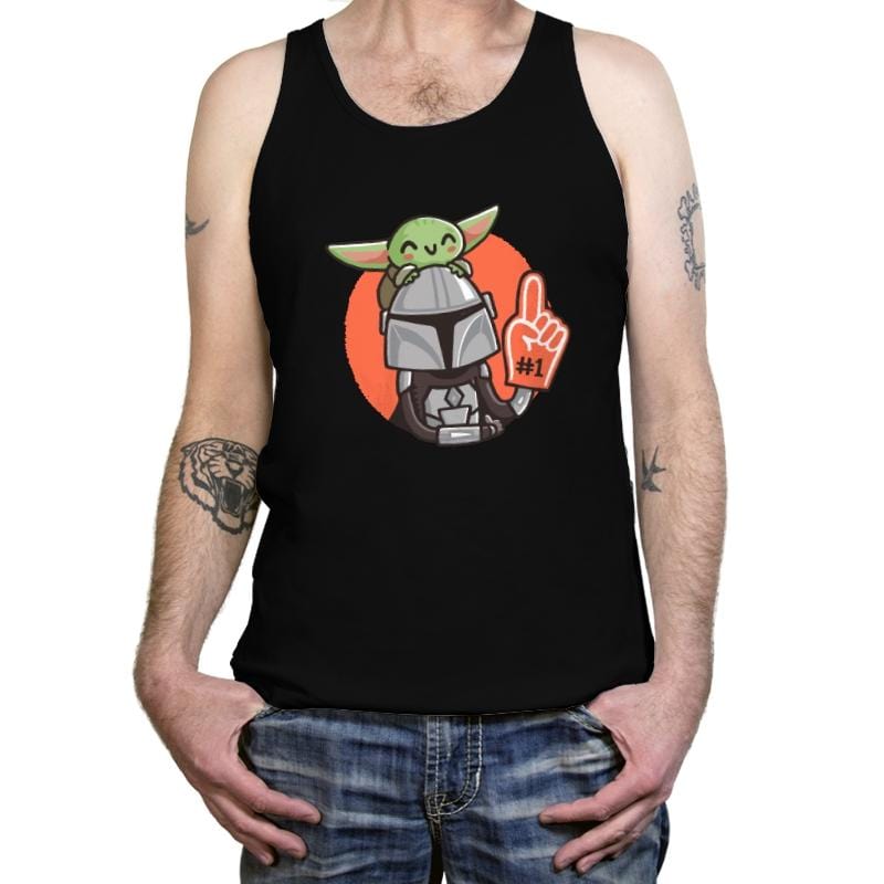 #1 Dad II - Tanktop Tanktop RIPT Apparel X-Small / Black