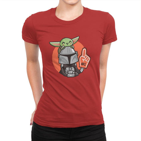 #1 Dad II - Womens Premium T-Shirts RIPT Apparel Small / Red