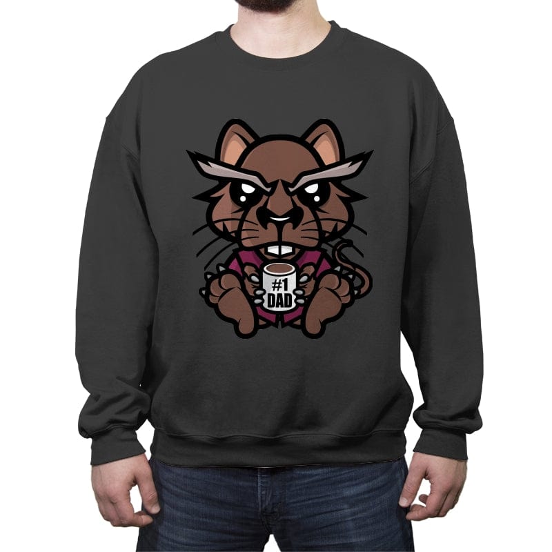 #1 Rat Dad - Crew Neck Sweatshirt Crew Neck Sweatshirt RIPT Apparel Small / Charcoal