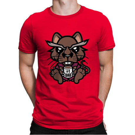 #1 Rat Dad - Mens Premium T-Shirts RIPT Apparel Small / Red