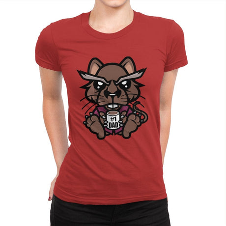 #1 Rat Dad - Womens Premium T-Shirts RIPT Apparel Small / Red